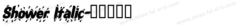 Shower Italic字体转换